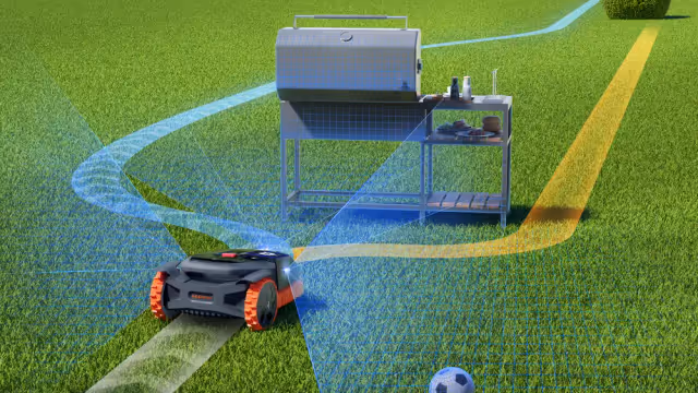 Navimow AI-assisted lawn mapping